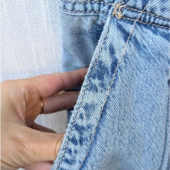 Anthropologie Pilcro Blue Denim Slouchy Trouser Midi Maxi Skirt, size 6 - Picture 5 of 9